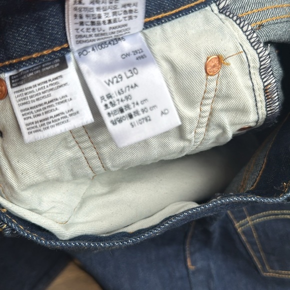 Levi’s 501 93  Men's Blue Jeans premium denim straight leg - Picture 6 of 15